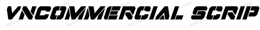VnCommercial ScriptH Italic字体转换